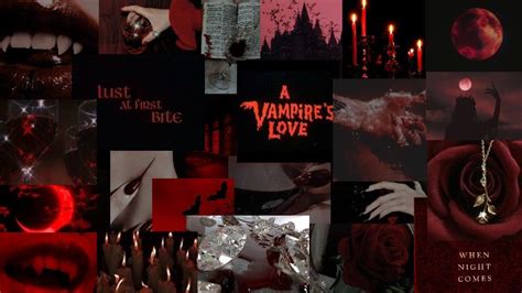 Vampire Aesthetic Collage Wallpaper In 2023 Laptop Wallpaper Desktop