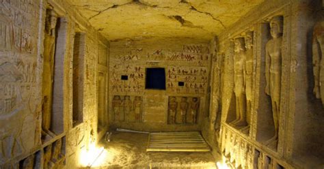 Egyptian Tomb Discovered Ancient Statues And Hieroglyphics Most