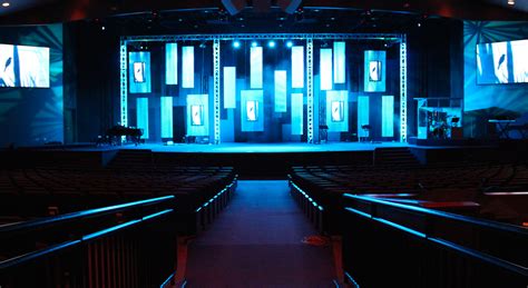 Throwback Framed Flat Panels Church Stage Design Ideas Scenic Sets