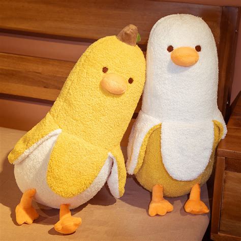 Buy Soft Toy Fluffy Banana Duck Plushie New At Best Prices