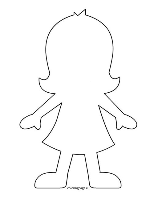 Silhouette Fille Paper Doll Template Paper Dolls Printable Me