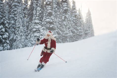 Santa Claus Skiing Stock Photos Pictures And Royalty Free Images Istock