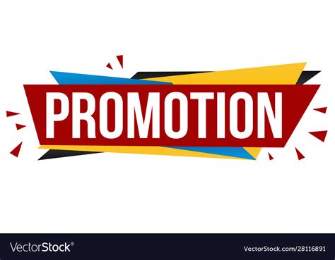 Promotion Banner Design Royalty Free Vector Image