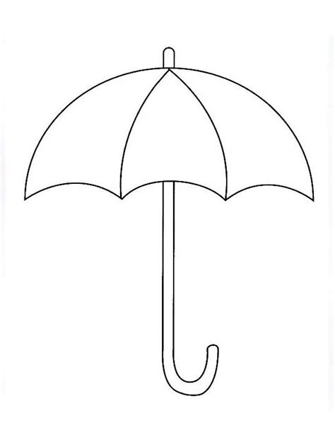 Umbrella Coloring Pages For Childrens Printable For Free