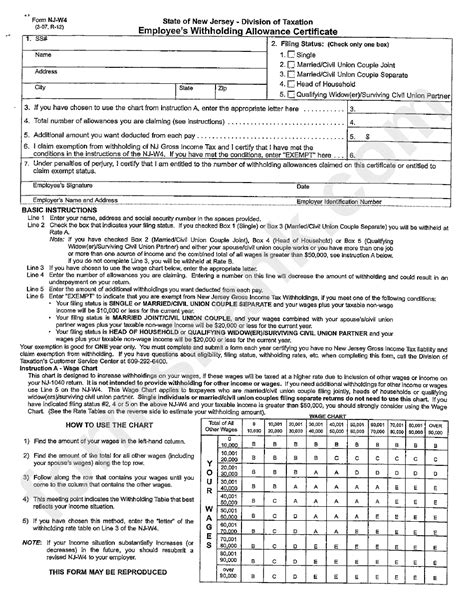 Nj State Income Tax Forms Printable Printable Forms Free Online