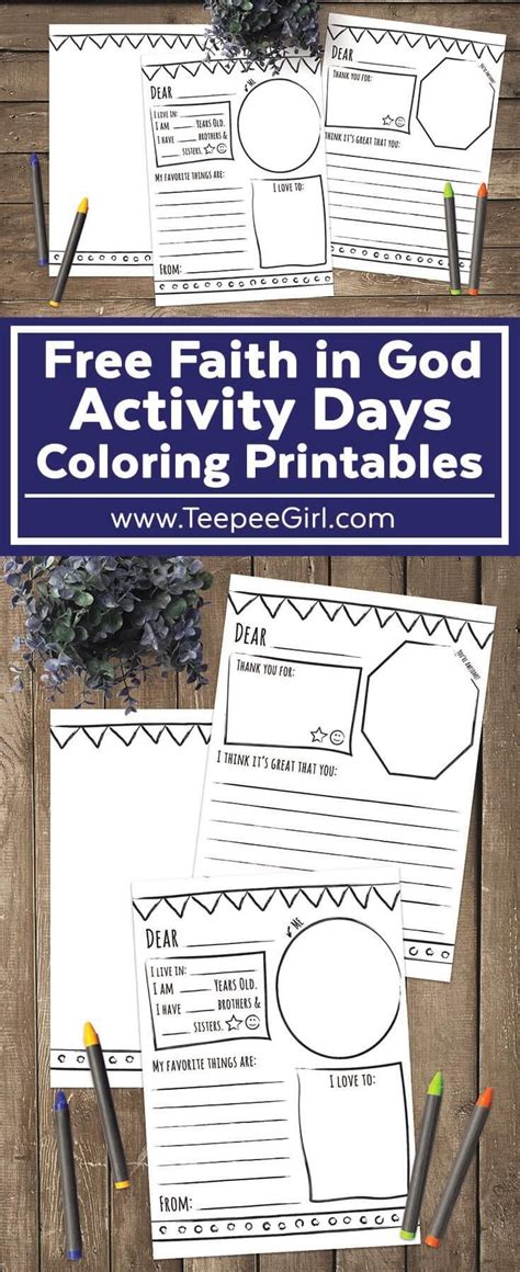 Thank Youpen Pal Letter Stationery Perfect For Lds Activity Days