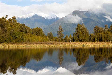 Lake Matheson Il Lago Di Nuova Zelanda Con Riflessi Miglio Flickr