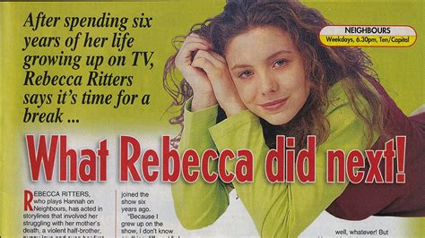 Rebecca Ritters Tv Flashback