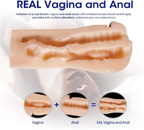 Vagina De Silicona Con Doble Canal Y Efecto Ventosa Por 14