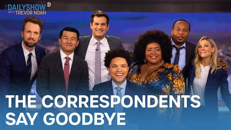 Farewell To Trevor From The Correspondents The Daily Show YouTube
