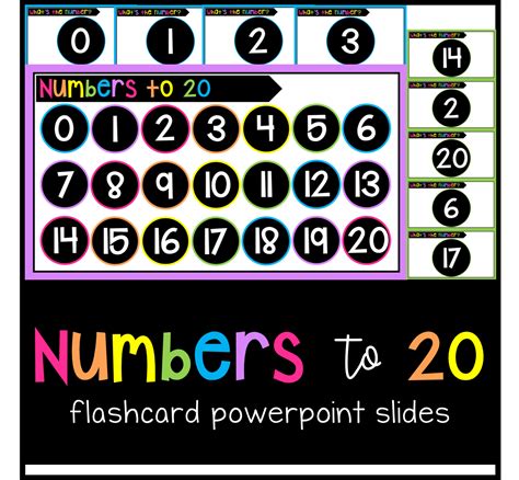 Numbers 0 20 Flashcard Powerpoint Flashcards Powerpoint Numbers