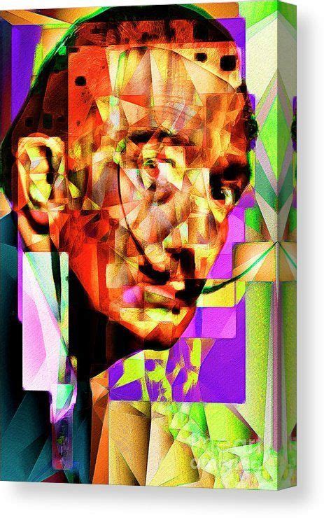 Salvador Dali In Abstract Cubism 20170401 Canvas Print Canvas Art By
