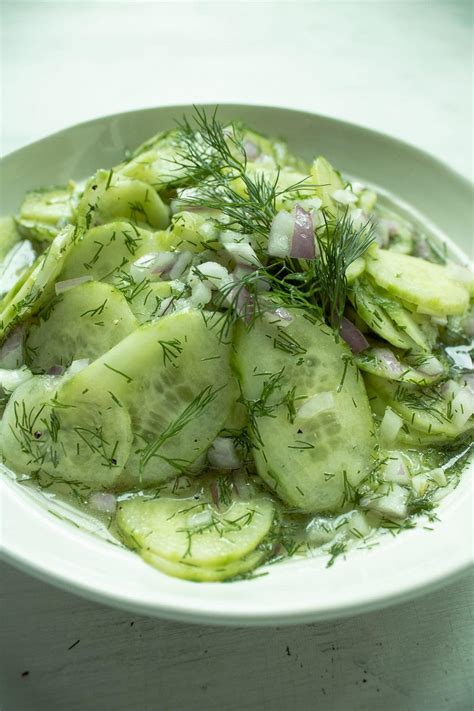 traditional german dill cucumber salad no sour cream lexa s recipes