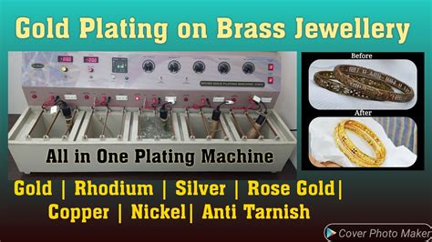 Gold Plating Machine Goldplating On Brass Jewelry Electroplating