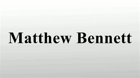 Matthew Bennett YouTube