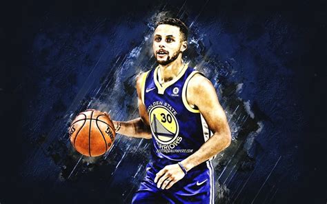 Download Wallpapers Stephen Curry Nba Golden State Warriors Blue