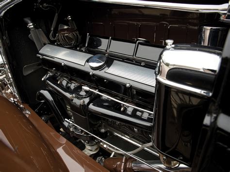 1930 Cadillac V16 452 Roadster Retro Luxury Fleetwood Engine