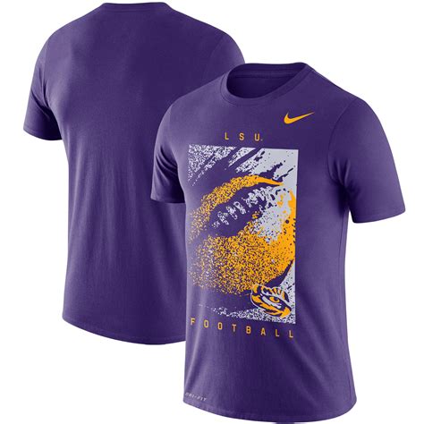 Lsu Tigers Nike Football Performance T Shirt Purple