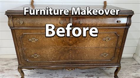 Vintage Dresser Makeover Before And After Thrift Store Finds Youtube