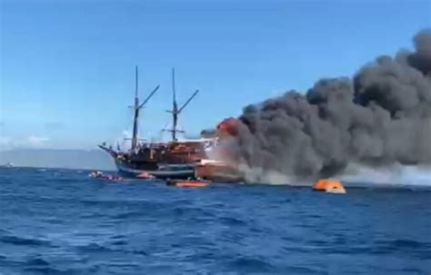 Kapal Wisata Sea Safari Terbakar Di Perairan Labuan Bajo Ekorantt