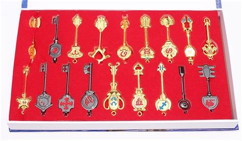 Fairy Tail Lucys Celestial Keys And Zodiac Keys Set 18pcs