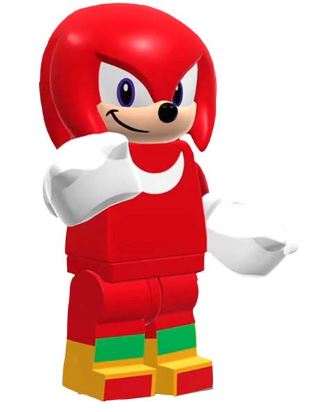 Sonic The Hedgehog Lego Knuckles Render By Jazthemurderdrone On