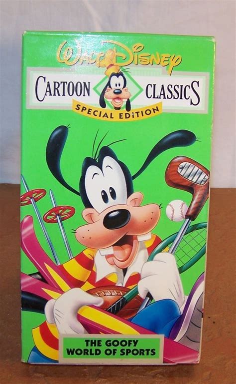 Walt Disney Cartoon Classics Special Edition The Goofy World Of Sports Vhs 1 Walt Disney