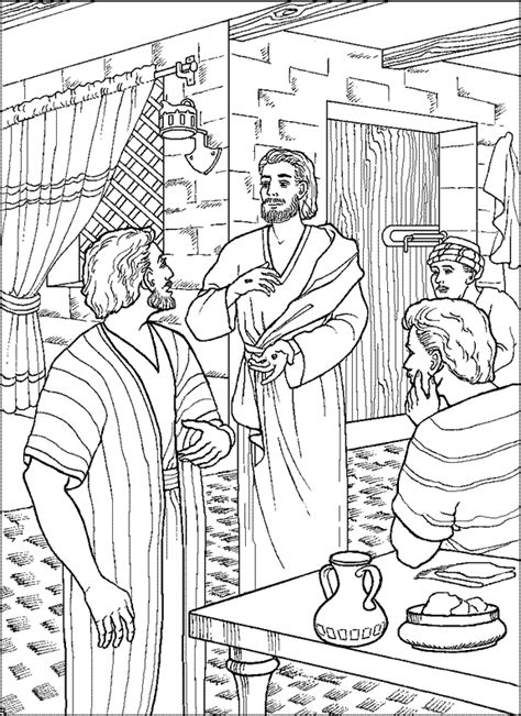 Jesus Appears To The Disciples Coloring Page