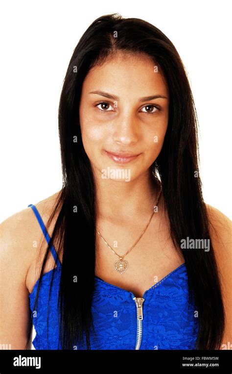 Girl With Long Black Hair Stock Photo Alamy