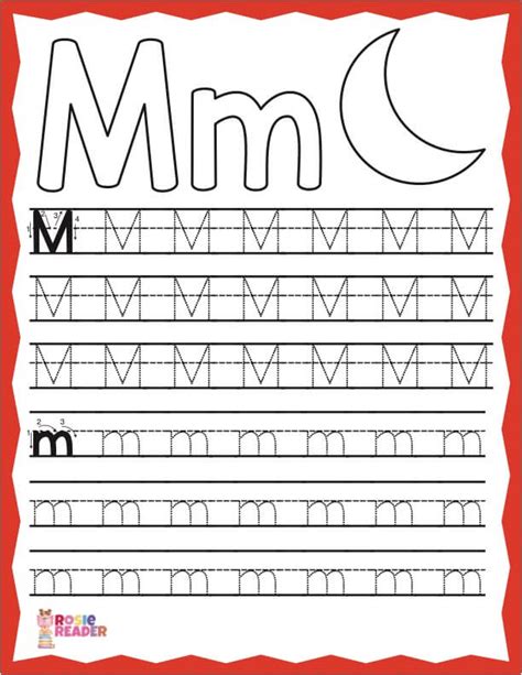 Trace Letter M Reading Adventures For Kids Ages 3 To 5