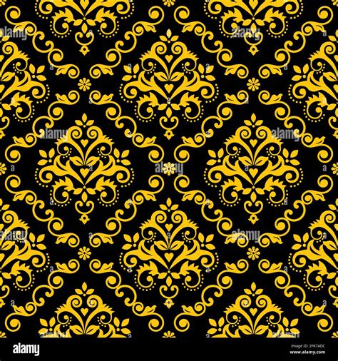 Classic Damask Wallpaper Or Fabric Print Pattern Royal Elegant Textile Vector Seamless Design