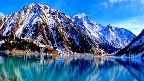 Big Almaty Lake In Kazakhstan Backiee