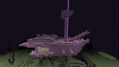 They can sometimes be found floating above an end city. End Ship by ForestStarStudios on DeviantArt