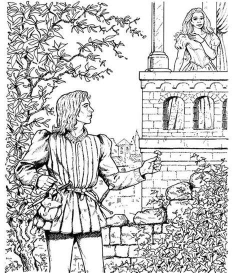 Romeo With Juliet Coloring Page Download Print Or Color Online For Free