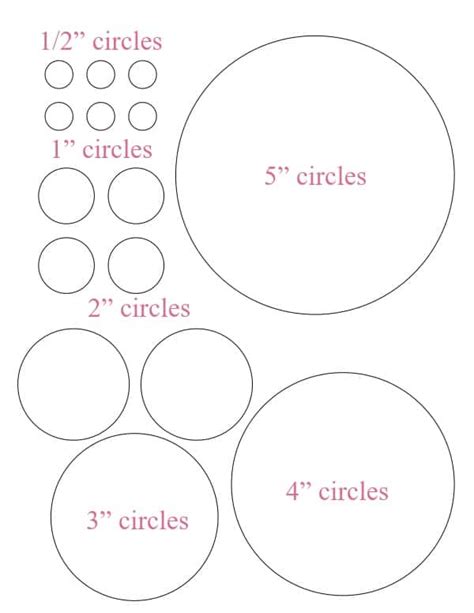 Free Printable Circle Templates And Stencils Large Medium And Small
