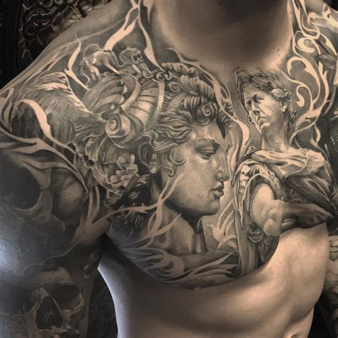 Pin By Shanlundia Dixon On Fashion Chest Tattoo Chest Piece Tattoos Cool Chest Tattoos