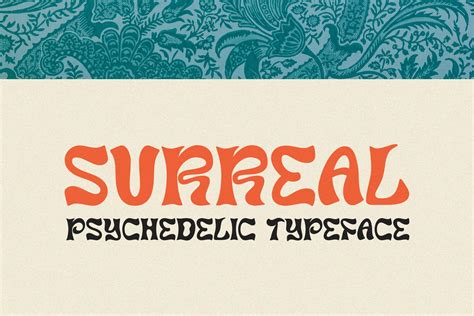 Surreal 1960s Psychedelic Typeface Display Fonts ~ Creative Market