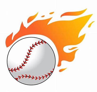 Baseball Clipart Flame Players Freecreatives Eps Psd