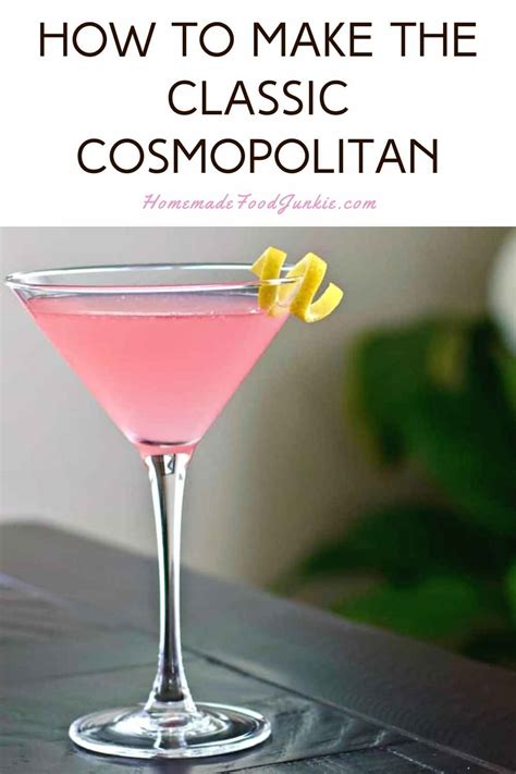 Cosmopolitan Drink Recipe With Video Homemade Food Junkie