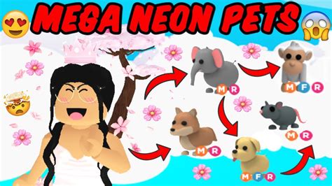 Making 5 Mega Neon Pets On Adopt Me 🤯 Youtube
