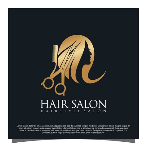 Hair Salon Logo Design Premium Vector Vector Art At Vecteezy