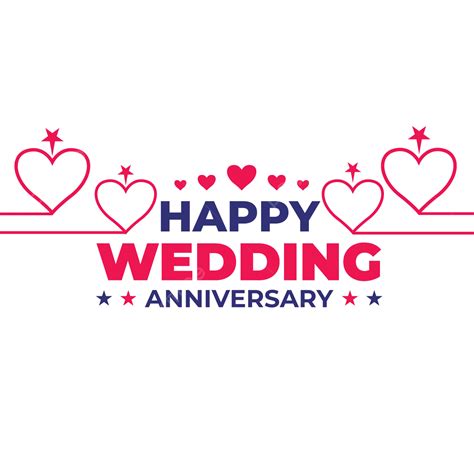 Happy Wedding Anniversary Vector Anniversay Happy Anniversary Png