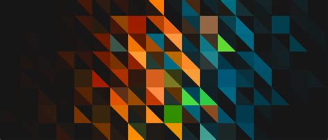 Triangle Pattern Digital Art Wallpaper Hd Abstract 4k