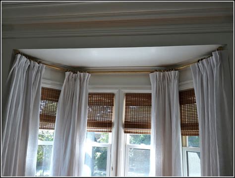 Bay Window Curtain Rod Ceiling Mount Download Page Best Home