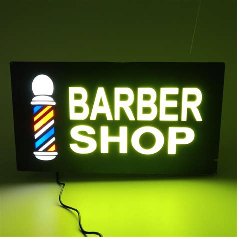Led Barber Shop Sign 4323cm