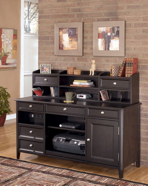 Ashley Carlyle Large Office Credenza With Low Hutch H371 46 48 Home