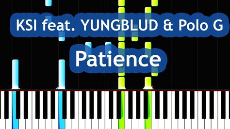 Ksi Patience Feat Yungblud And Polo G Piano Tutorial Youtube