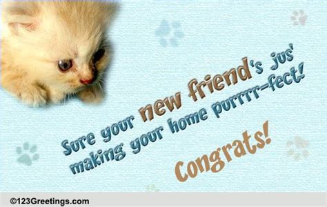 Congrats On The New Pets Arrival Free Congratulations Ecards 123
