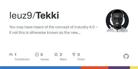 Github Leuz9tekki You May Have Heard Of The Concept Of Industry 40