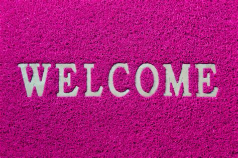 Welcome Mat Isolated Stock Photo Download Image Now Pink Color